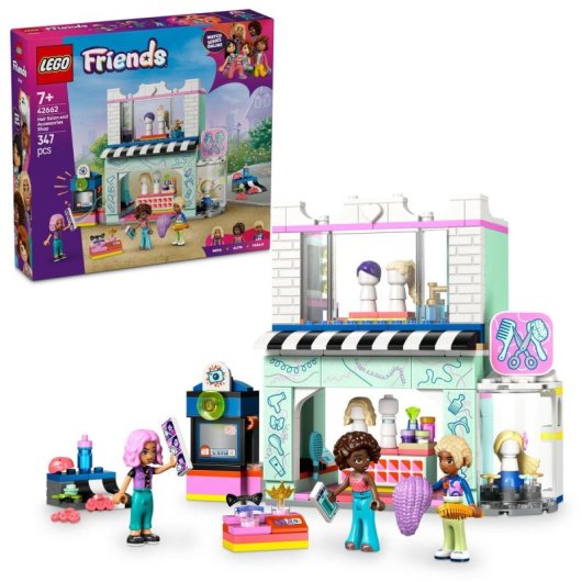 Lego Friends Peluquería y Tienda de Complementes Juguetes y Mini Muñecos para Niñas de 7+ Años