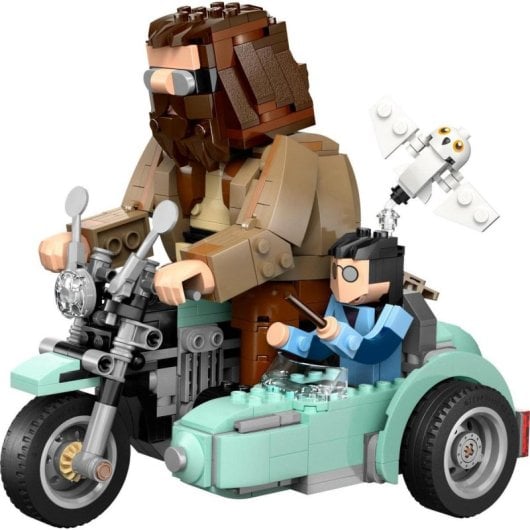 Lego Harry Potter Viaje en Moto: Hagrid y Harry con Sidecar y Hedwig para Niños de 9+ Años