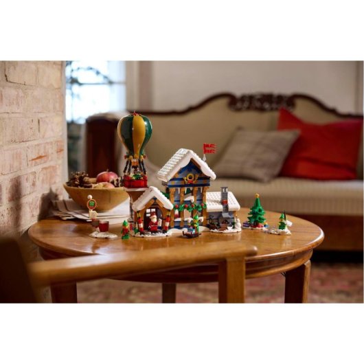 Lego Icons Oficina de Correos Papá Noel, Maqueta Adultos, Regalo Navideño Winter Village