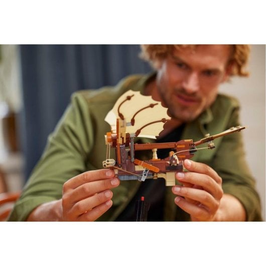 Lego Icons Máquina Voladora de Leonardo da Vinci, Maqueta de Ornitóptero de Da Vinci para Adultos