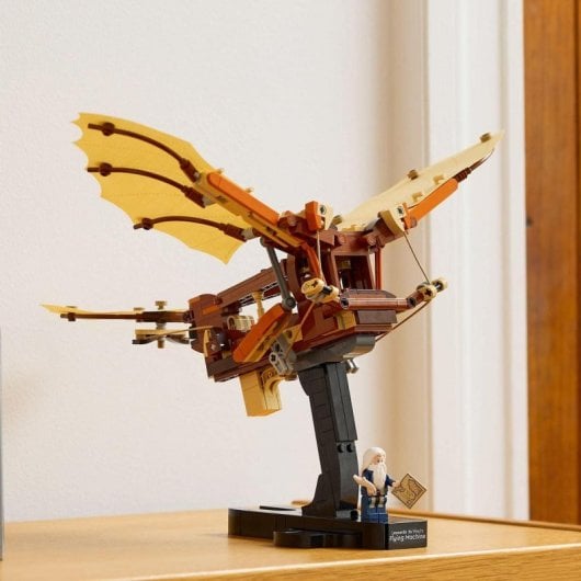 Lego Icons Máquina Voladora de Leonardo da Vinci, Maqueta de Ornitóptero de Da Vinci para Adultos
