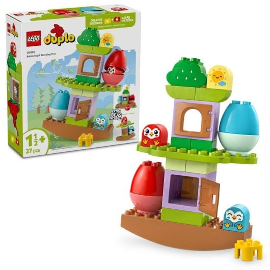 Lego Duplo Árbol Equilibra y Apila, Juguetes Montessori para Niños de +1.5 Años