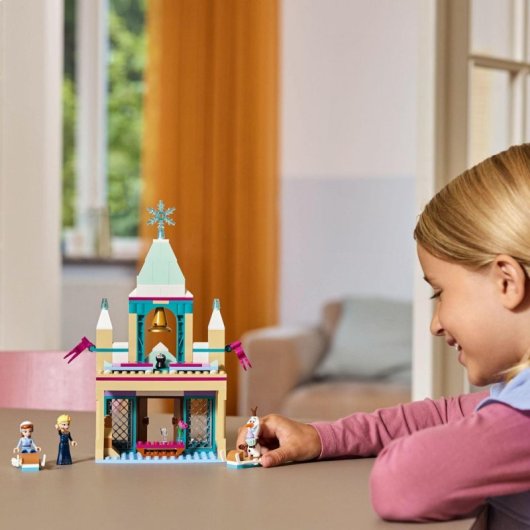 Lego Frozen Castillo Helado de Arendelle, Maqueta de Juguete Princesas Elsa y Anna +5 Años