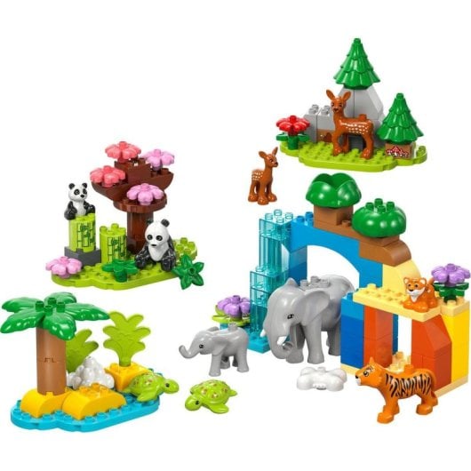 Lego Duplo Familias de la Fauna Salvaje, Juego 3 en 1 de Animales para Niños de 2+ Años