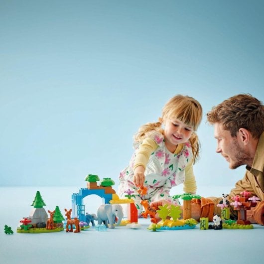 Lego Duplo Familias de la Fauna Salvaje, Juego 3 en 1 de Animales para Niños de 2+ Años