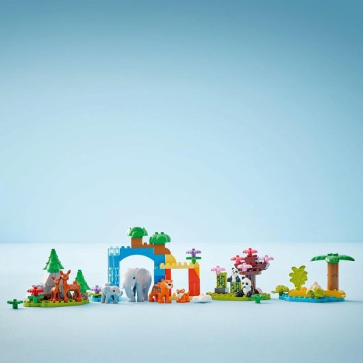 Lego Duplo Familias de la Fauna Salvaje, Juego 3 en 1 de Animales para Niños de 2+ Años