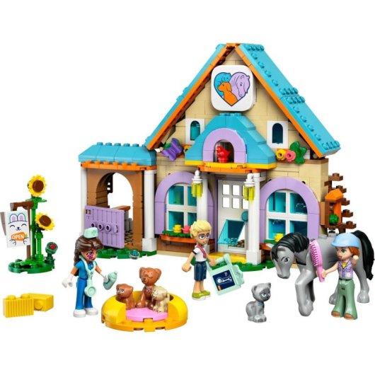 Lego Friends Caballo y Clínica Veterinaria de Mascotas, Figuras y Minipersonajes 7+ Años