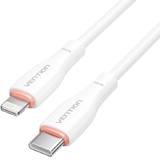 Vention H28WF Cable USB-C Lightning 1m Blanco 480Mbps 3A 27W