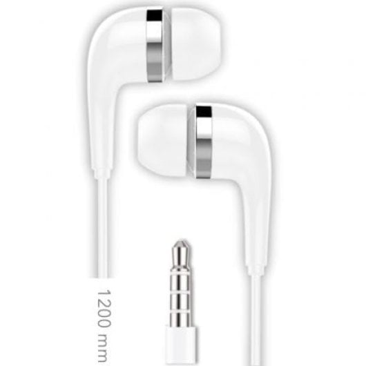 Tech One TEC2905 Auriculares Intrauditivos Micrófono Jack 3.5 Blancos