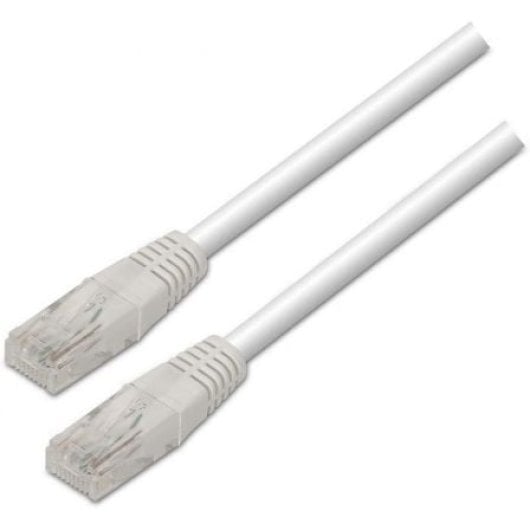 AISENS A133-0197 Cable Red RJ45 Cat5e UTP 1m Blanco 100 Mbit/s