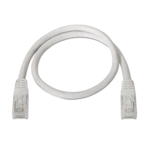 AISENS A133-0197 Cable Red RJ45 Cat5e UTP 1m Blanco 100 Mbit/s