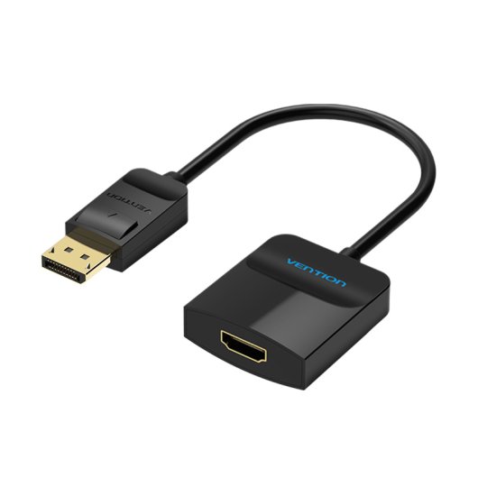 Vention HBGBB Conversor DisplayPort HDMI 1080P 15cm Negro