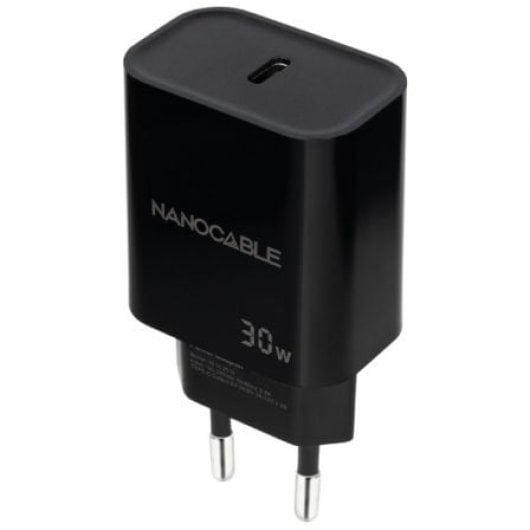 Nanocable 10.10.2010 Cargador de Pared USB-C 30W Negro