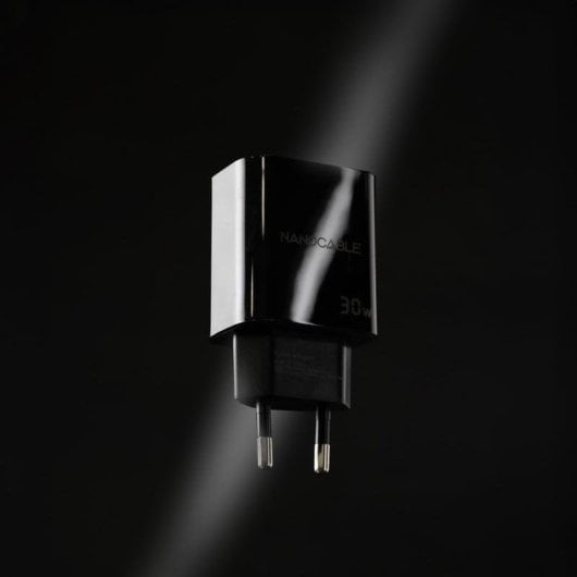 Ladegerät Nanocable 10.10.2010 USB-C 30W Power Delivery Schwarz Kompakt