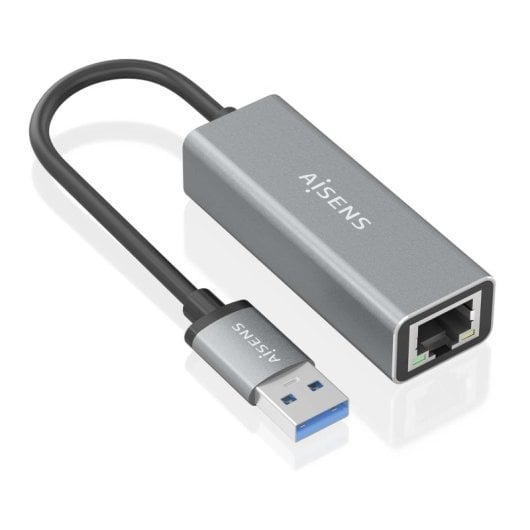 AISENS A110-0296 Conversor USB 3.0 a Ethernet Gigabit 15cm Gris