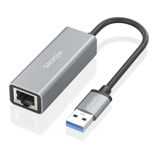 AISENS A110-0296 Conversor USB 3.0 a Ethernet Gigabit 15cm Gris