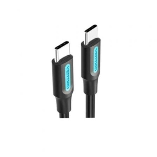 Vention COSBH Cable USB 2.0 Tipo-C a Tipo-C 2m 60W 480Mbps Negro