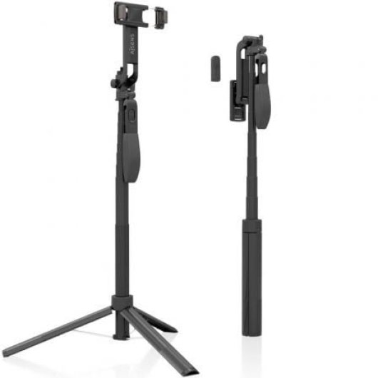 AISENS SS01ST-299 Palo Selfie Trípode Bluetooth 3 en 1 Negro iOS/Android