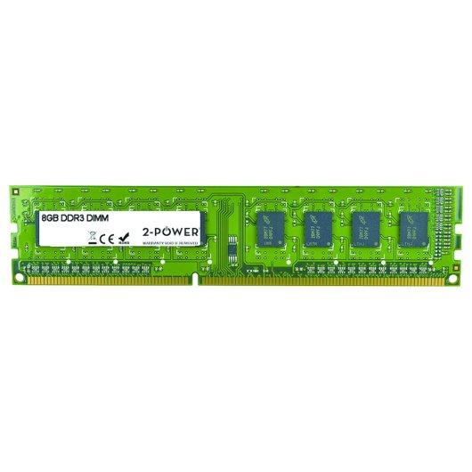 2-Power MEM0304A RAM 8GB DDR3 MultiSpeed 1066/1333/1600MHz PC/Servidor DIMM