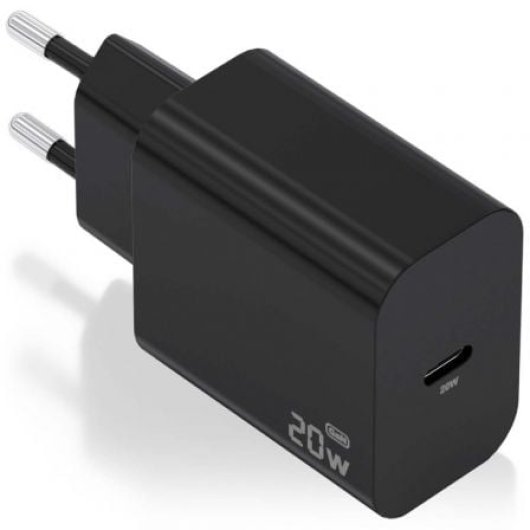 AISENS A110-0939 Cargador GaN 20W 1xUSB-C PD3.0 Negro