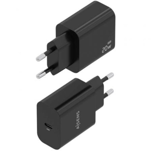 AISENS A110-0939 Cargador GaN 20W 1xUSB-C PD3.0 Negro