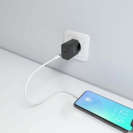 AISENS A110-0939 Cargador GaN 20W 1xUSB-C PD3.0 Negro