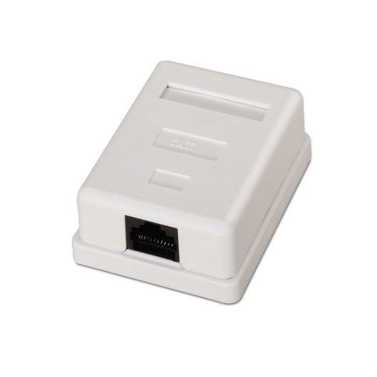 Aisens A139-0301 RJ45 Cat6 Roseta de Superfície 1 Tomada Branca