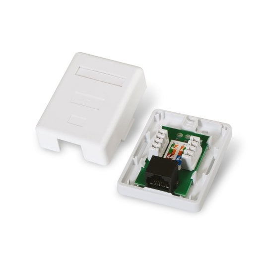 Aisens A139-0301 RJ45 Cat6 Roseta de Superfície 1 Tomada Branca
