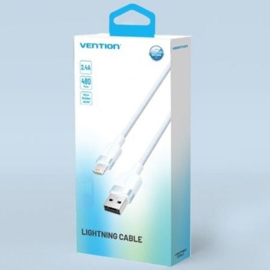 Vention LANWH Cable USB-A Lightning 2m 480Mbps Blanco