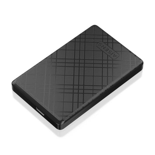 Aisens ASE-2522B Case esterno per SSD/HDD 2,5" SATA USB 3.0/3.1 Nero 9,5 mm