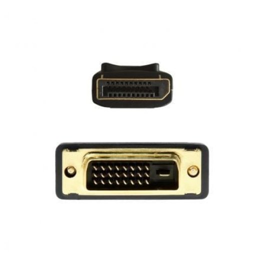 Aisens A125-0366 Cable Conversor DisplayPort a DVI 2m Negro 24K 1920x1080@60Hz