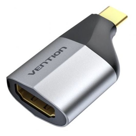 Vention TCDH0 Adaptador USB Tipo-C a HDMI 4K UHD Gris Dorado