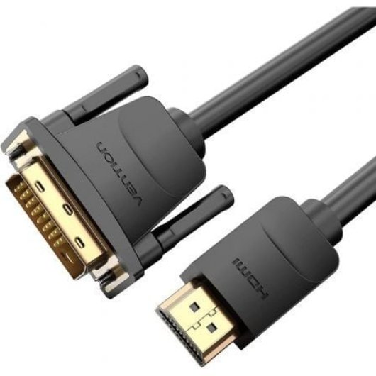 Vention ABFBF Cable Conversor DVI Macho a HDMI Macho 1m Negro