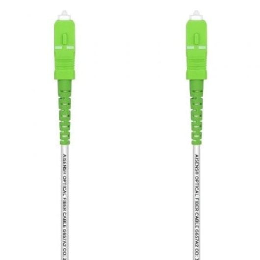AISENS G657A2 SC/APC-SC/APC 9/125µm 1m Glasfaser-Patchkabel, weiß