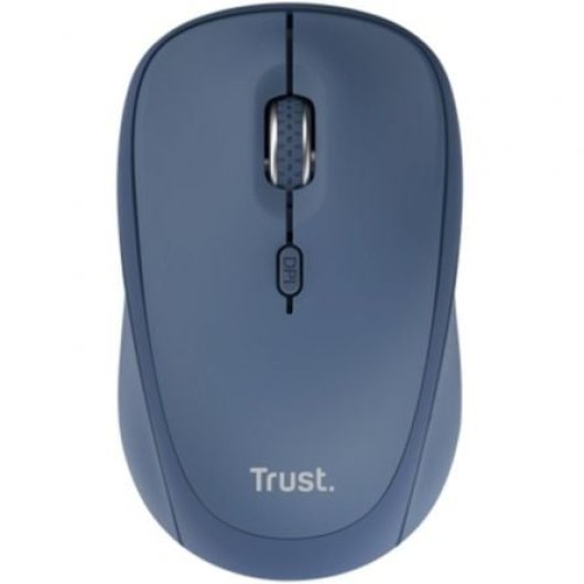 Trust Yvi+ Ratón Mini Inalámbrico Multidispositivo 1600 DPI Azul PC