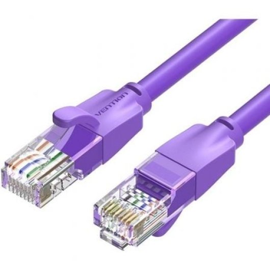 Vention IBEVF Cable de Red RJ45 Cat.6 1000Mbps 1m Morado