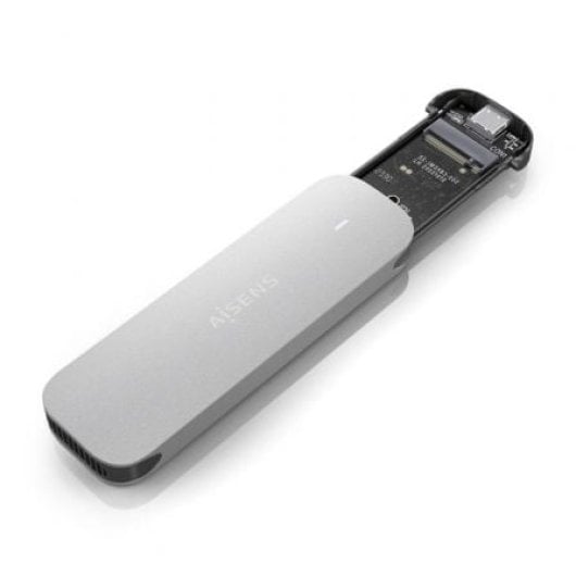 AISENS ASM2-025SL Externes SSD-Gehäuse M.2 NVMe USB 3.2 Gen2 Schraubenlos Silber