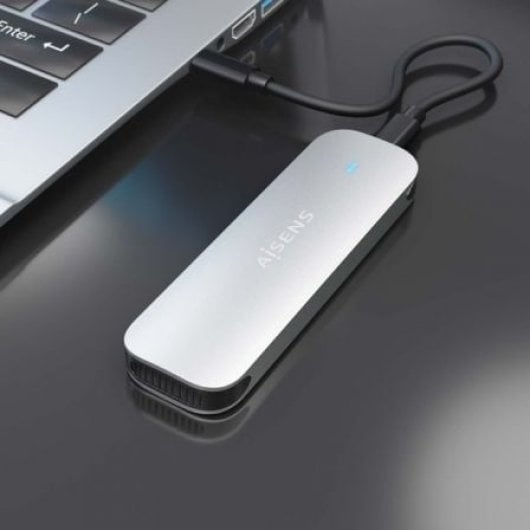 AISENS ASM2-025SL Externes SSD-Gehäuse M.2 NVMe USB 3.2 Gen2 Schraubenlos Silber