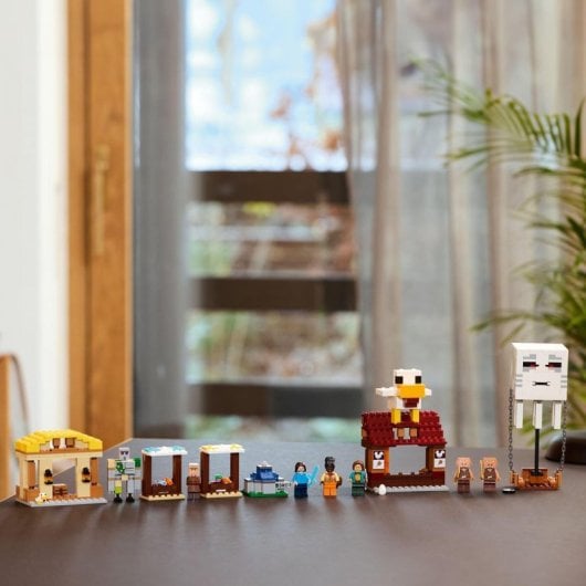 Lego Minecraft El Ataque a la Aldea del Globo de Ghast +10 Años