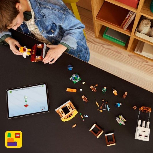Lego Minecraft El Ataque a la Aldea del Globo de Ghast +10 Años