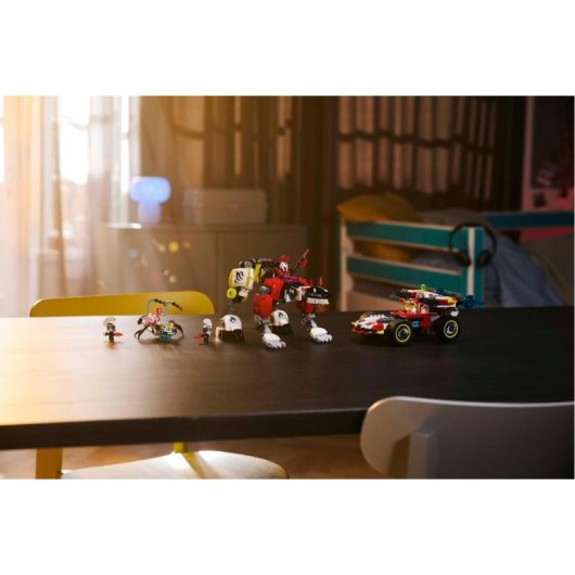 Lego Dreamzzz Meca Tigre de Cooper y Bólido de Zero, Juguete de Coche y Robot para Niños +9 Años