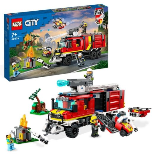 Lego City Unidad Móvil de Control de Incendios 7+ Años