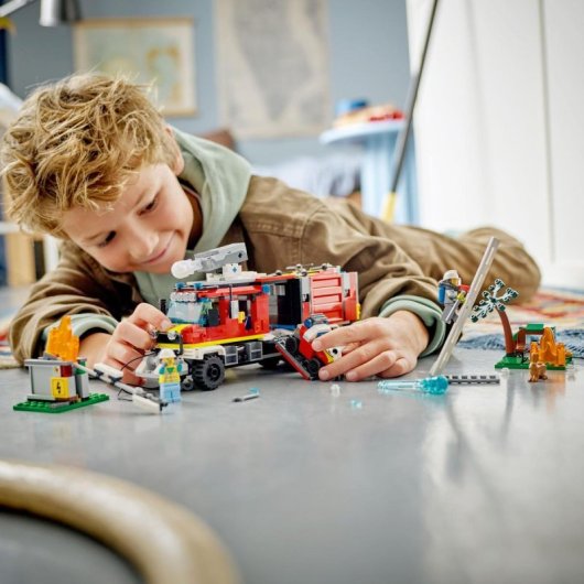 Lego City Unidad Móvil de Control de Incendios 7+ Años