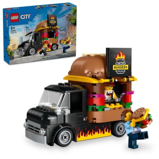 Lego City Camión Hamburguesería Set de Construcción de Juguetes para Niños Mayores de 5 Años