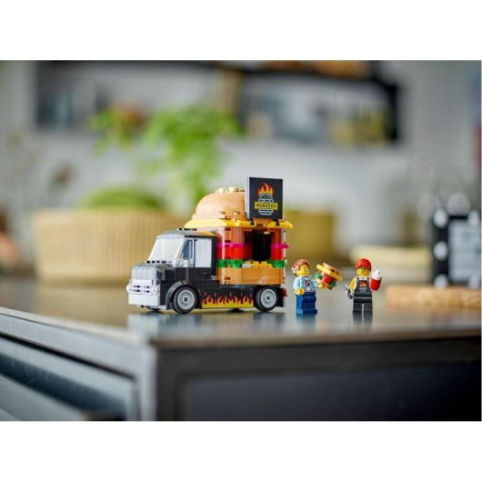 Lego City Camión Hamburguesería Set de Construcción de Juguetes para Niños Mayores de 5 Años