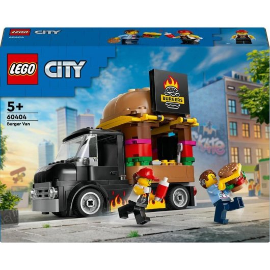 Lego City Camión Hamburguesería Set de Construcción de Juguetes para Niños Mayores de 5 Años
