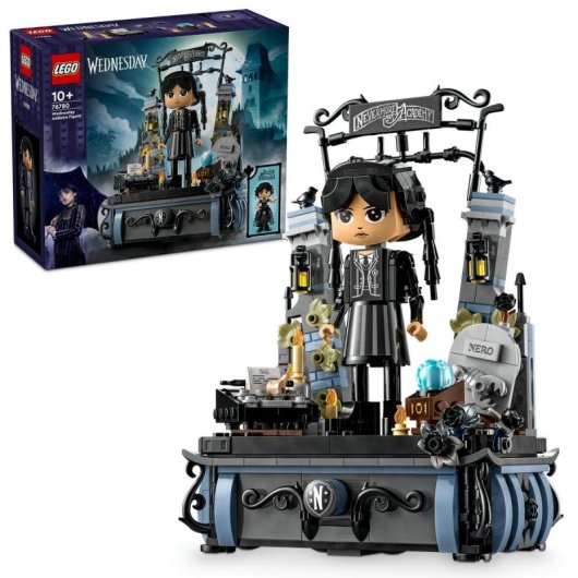 Conjunto infantil colecionável de bonecos Lego Wednesday Addams para maiores de 10 anos