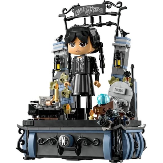 Conjunto infantil colecionável de bonecos Lego Wednesday Addams para maiores de 10 anos