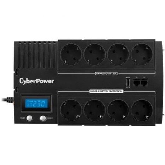 CyberPower BR1000ELCD SAI Línea Interactiva 1000VA 600W LCD 8 Salidas Schuko