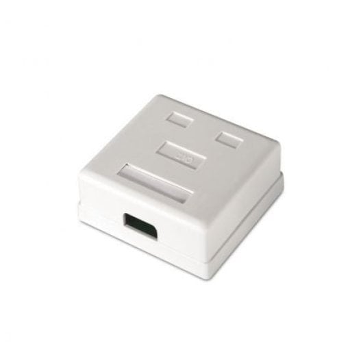 AISENS A139-0302 Roseta de Superficie RJ45 Cat.6 UTP 2 Tomas Blanco
